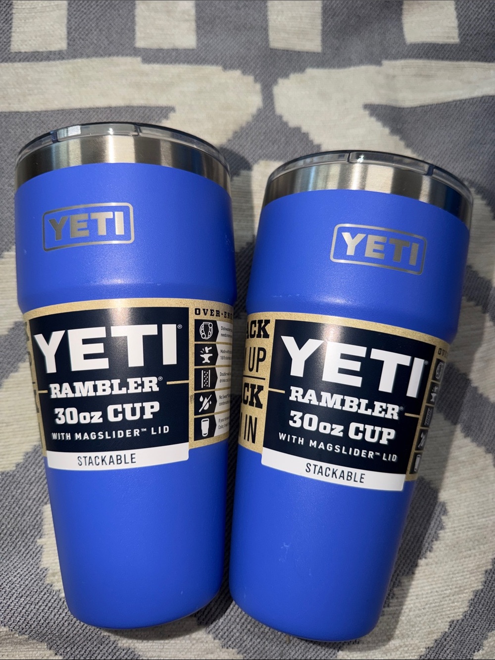 BNNU Yeti Rambler 30oz Tumblers in Ultramarine Violet (Pair)